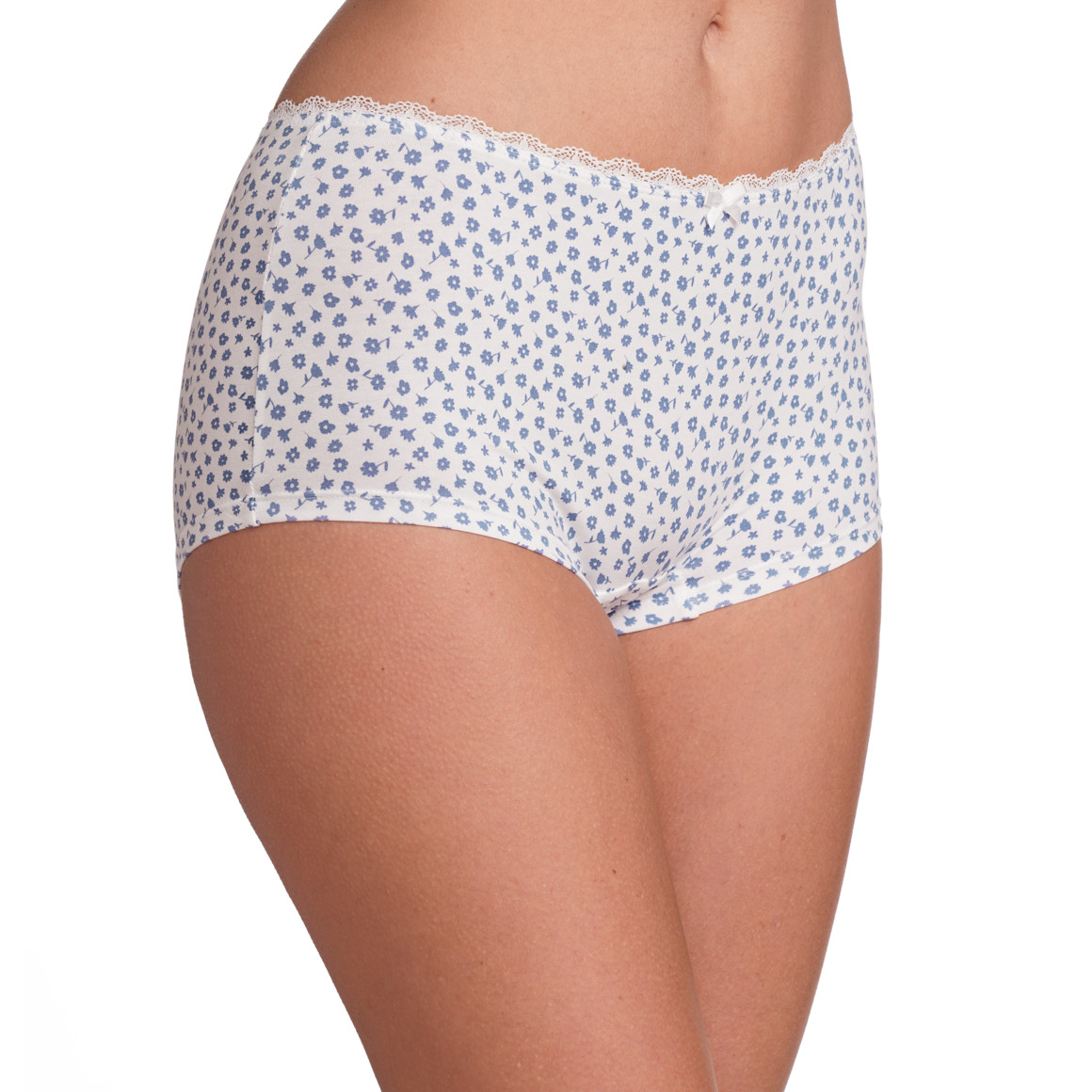 Gina Benotti 4 Damen Shorts im Set blau / dunkelblau / weiss