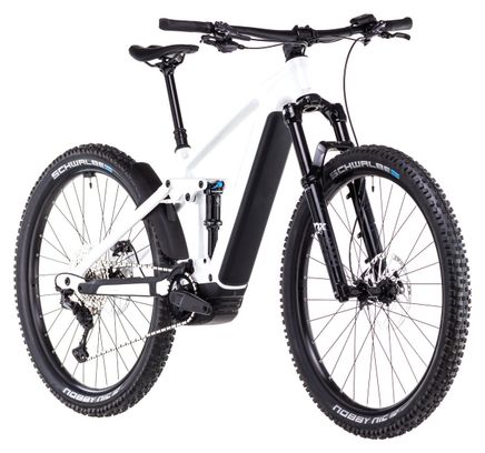 VTT Électrique Tout-Suspendu Cube Stereo Hybrid One44 EXC 800 Shimano Deore XT 12V 800 Wh 29'' Blanc Marble 2025