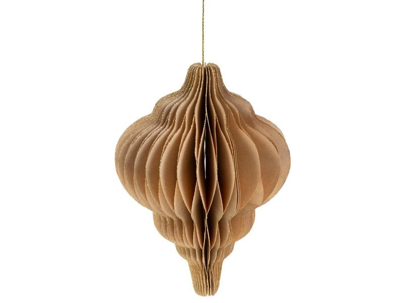 COCON Aufhänger Weihnachtsdeko 6er-Set, Hellbraun Hängende Dekoration