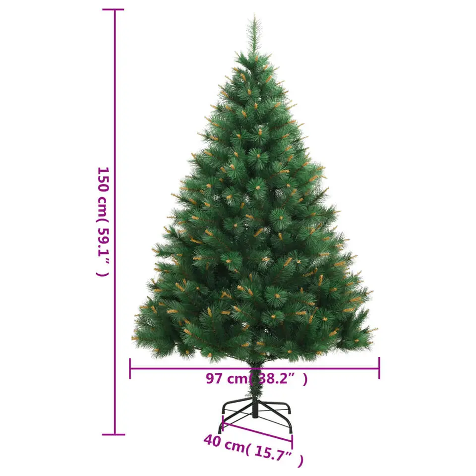 vidaXL - Kunstkerstboom - Groen - 150 cm