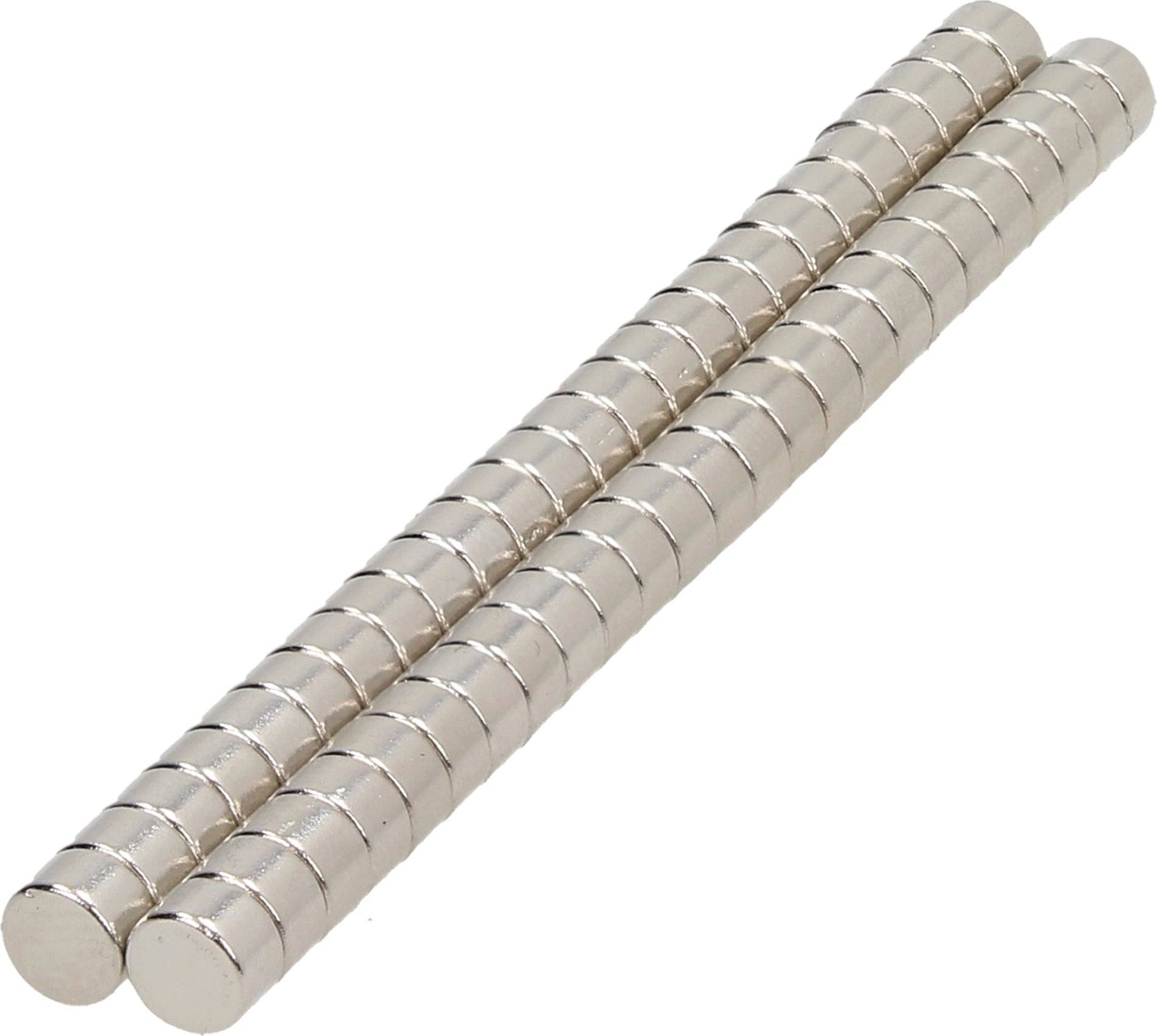 3DJAKE  Magnete N35 50er-Set, 6 x 2 mm    Supermagnete aus Neodym-Eisen-Bor