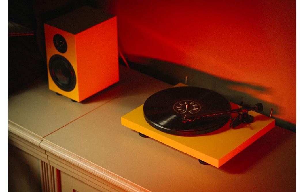 Plattenspieler mit Bluetooth Colourful Audio Gelb<br>Der Plattenspieler, der alles bietet