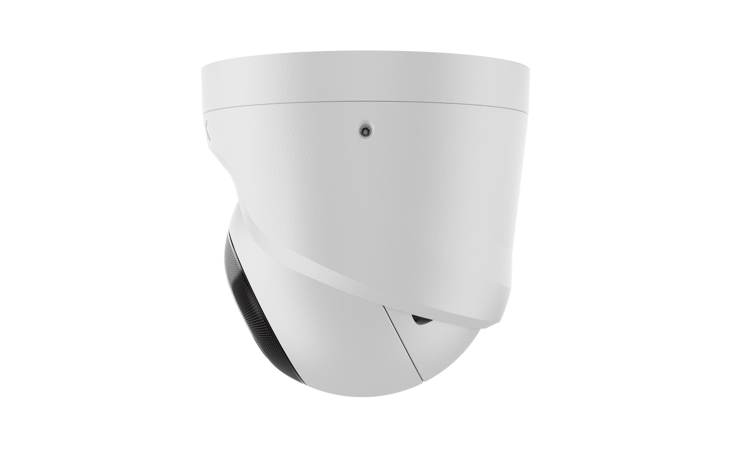 Netzwerkkamera TurretCam (8 Mp/2.8 mm) Weiss<br>Kabelgebundene IP-Überwachungskamera mit KI
