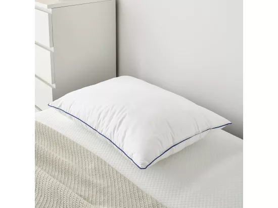 Oreiller polyester FLUFFY Lot de 2 - 60x60x5cm - Fibre Polyester - très moelleux à équilibré - Morphea