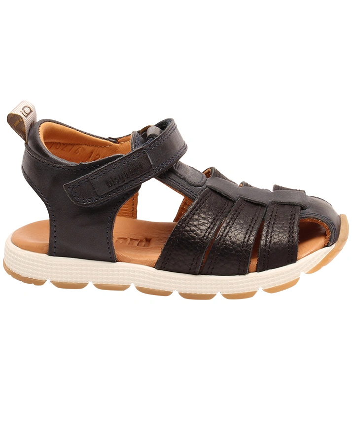Leder-Sandalen BIRK mit Zehenschutz navy