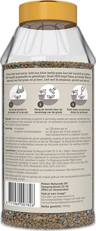 Pokon langwerkende voedingskorrels 1650 gr