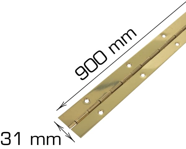 Home>it® pianohængsel 900 x 31 mm messing