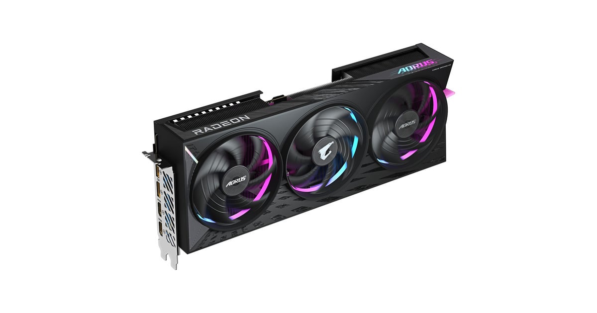 GIGABYTEAORUS Radeon RX 9070 XT ELITE 16G grafische kaart  (Zwart, 2x DisplayPort, 2x HDMI, Tweedekans)