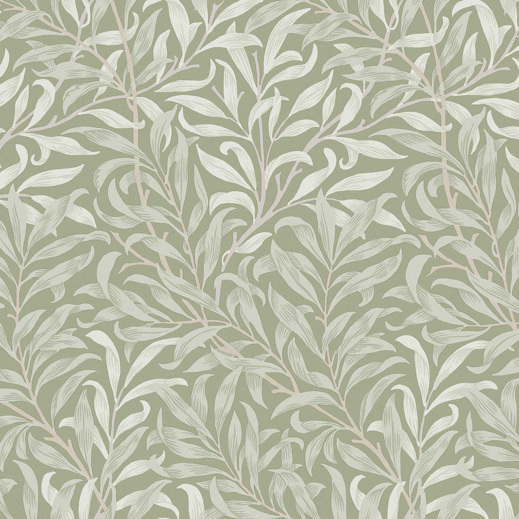 Vliesbehang willow bough sage
