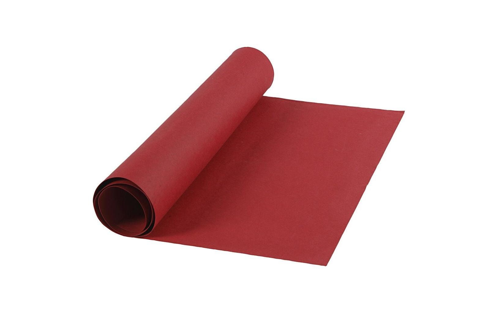 Lederpapier Rolle, 350 g, 1 Stück, RotRobustes Kunstlederpapier