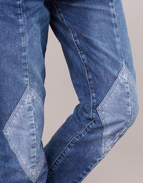G-Star Raw - 3301-L MID BOYFRIEND DIAMOND - Bleu Light Vintage Aged