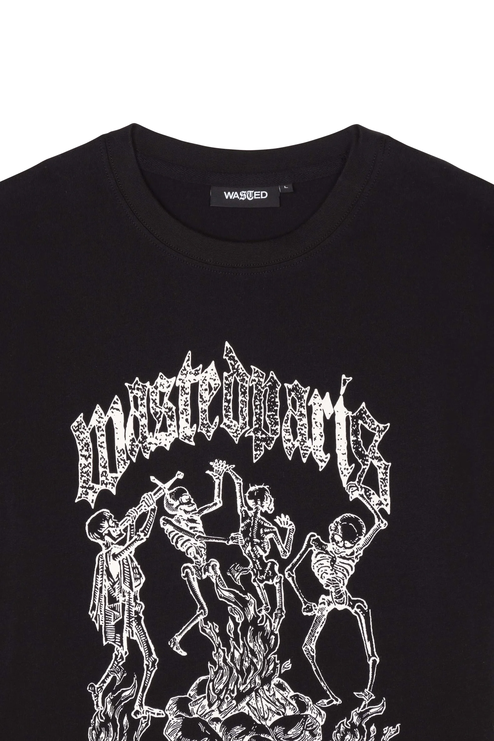WASTED T-shirt  MACABRE  Noir