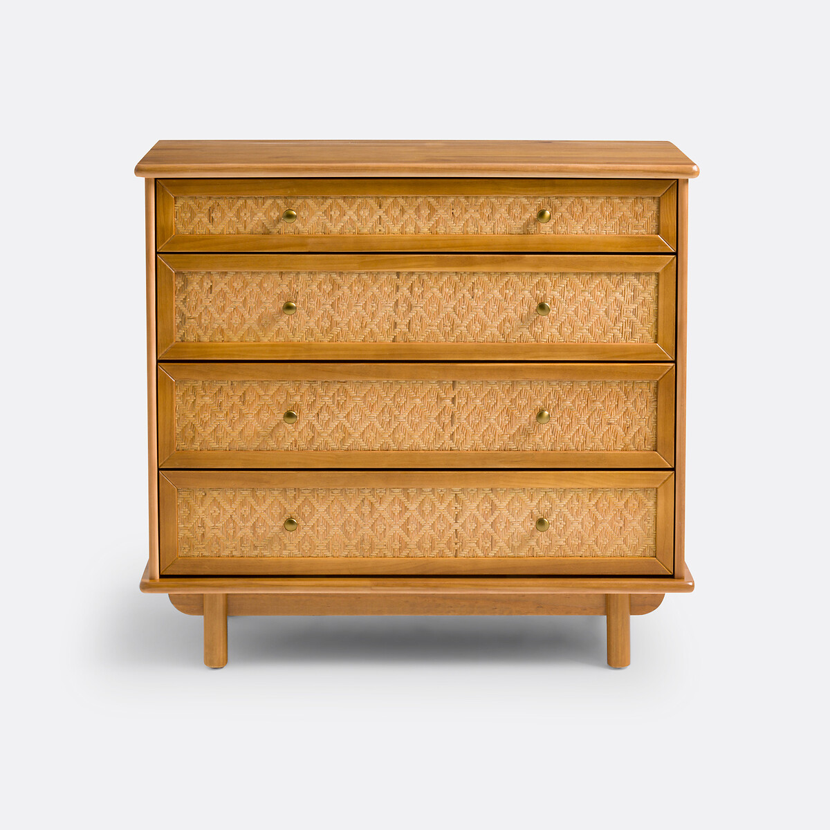 LA REDOUTE INTERIEURS<br>Cômoda em pinho maciço e rattan, Orient