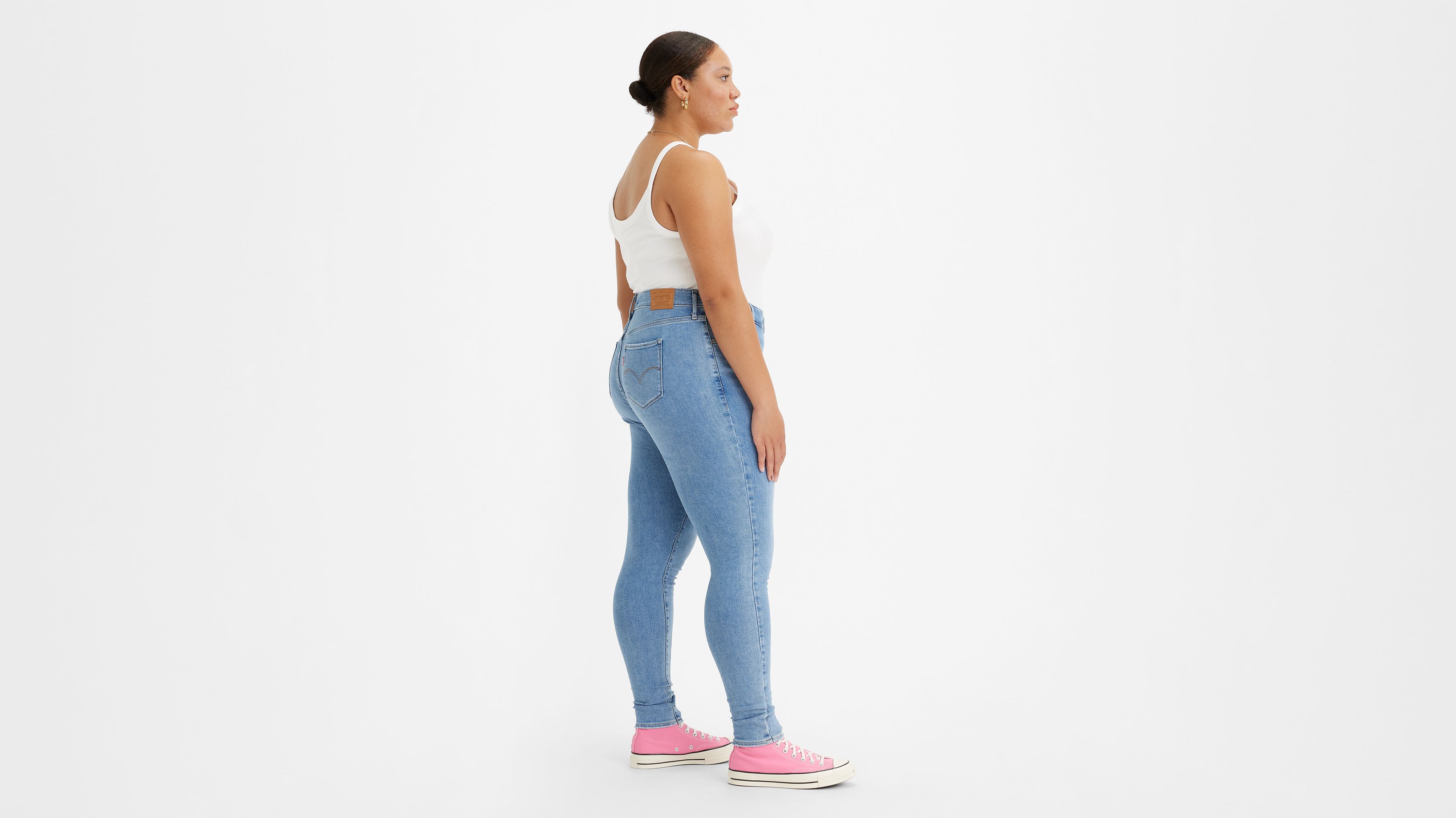 Jean 720™ taille haute super skinny (grandes tailles) - Light Indigo Worn In - Bleu