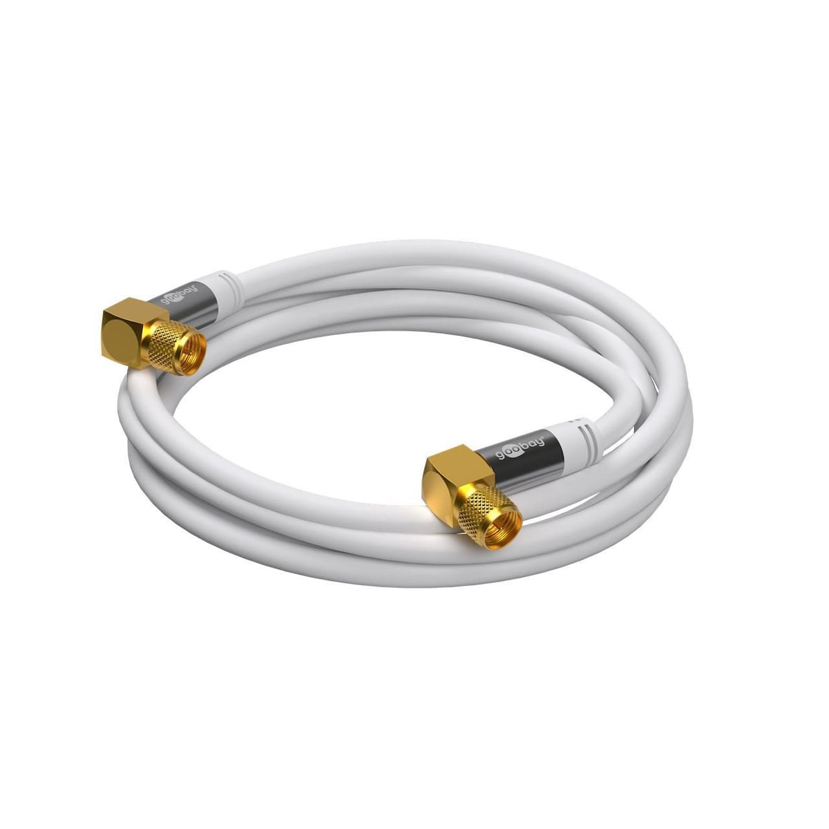 Goobay SAT -antennekabel (135 dB), 4x skjermet