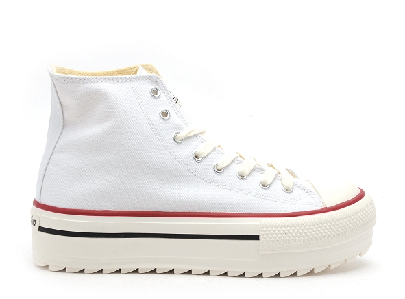 Victoria boots bottine femme tribu doble lona  1061121 blanc