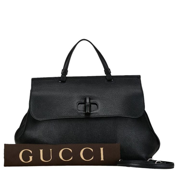 Gucci Vintage Gucci Bamboo Black