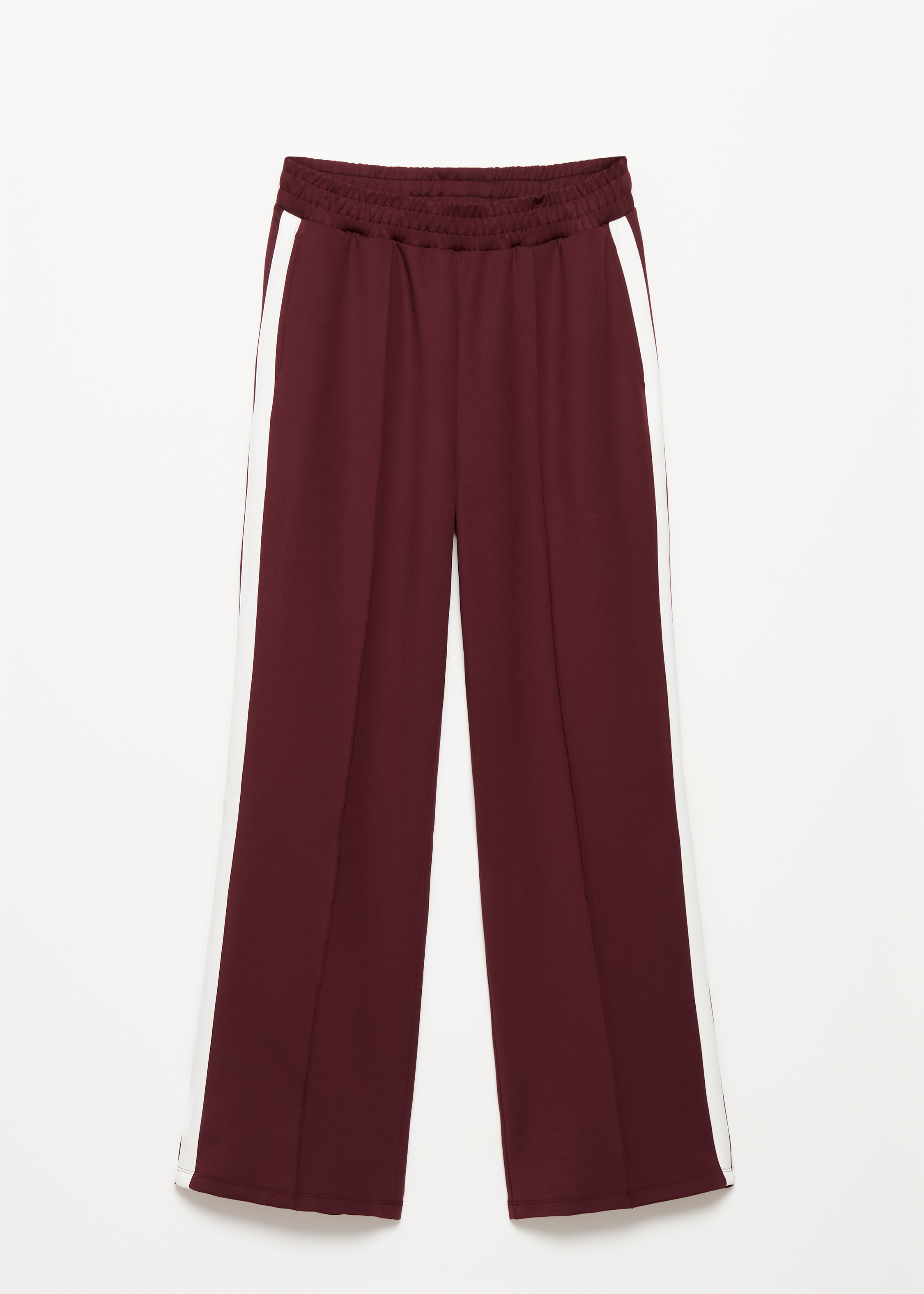 Wijde broek met streepdetail