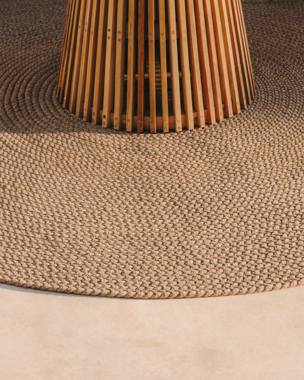 Kave Home Despas vloerkleed Ø200 beige