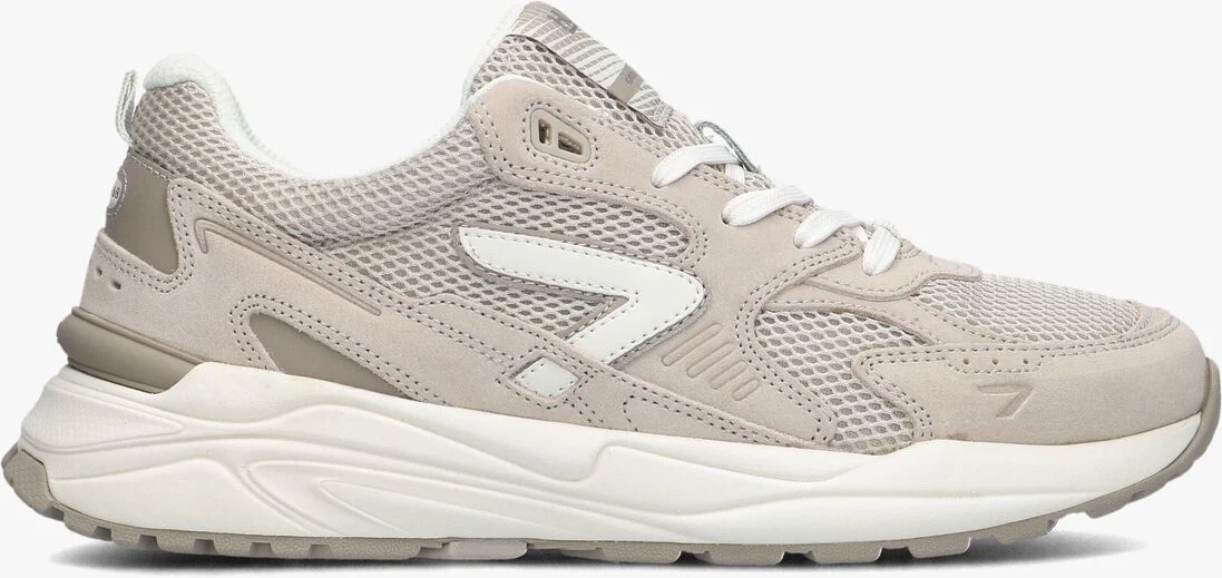 HUB beige hub lage sneakers grid-m