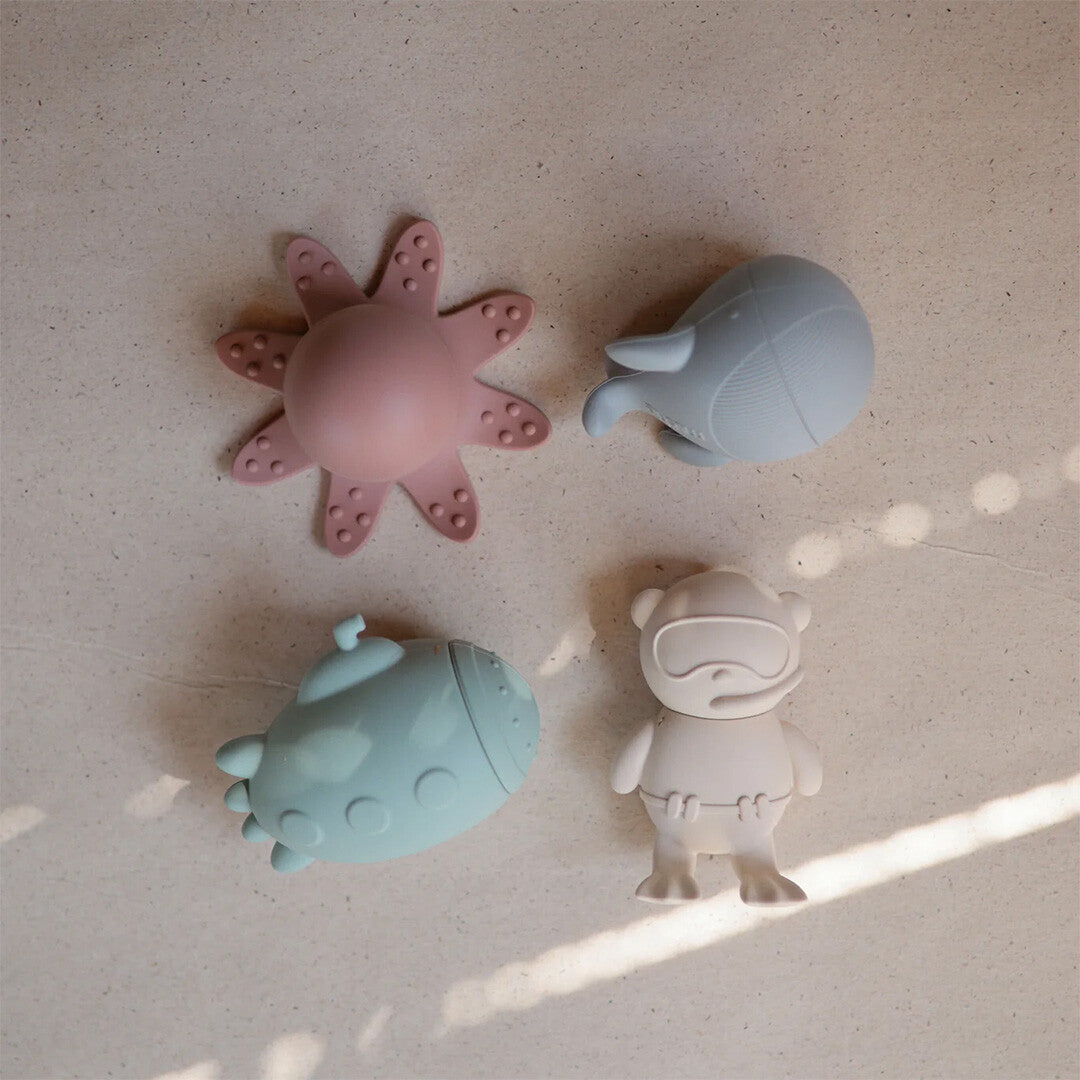 Mushie badspeeltjes oceaan - 4st