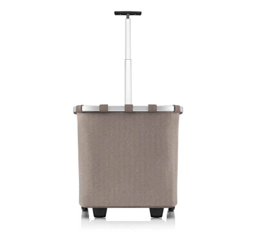 (40l) Carrycruiser Einkaufstasche Trolley Shopping Einkaufswagen mit Rollen   Schultergurt (OE6054) - Herringbone Mokka