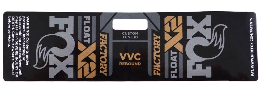 Fox Racing Shox Fox Decal: 2021 F-S Float X2, OE Neutral