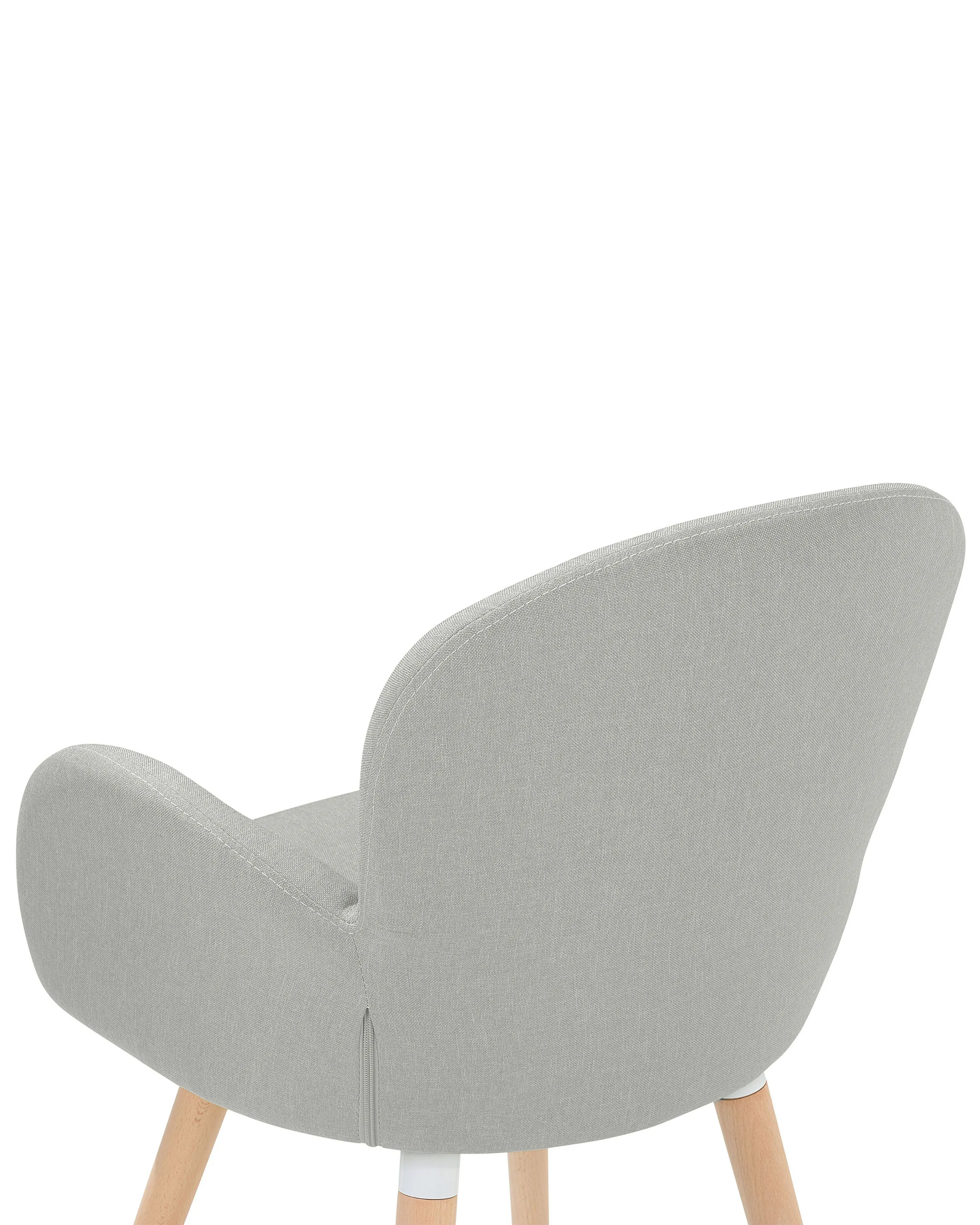 Set van 2 eetkamerstoelen BROOKVILLE Stof Lichtgrijs