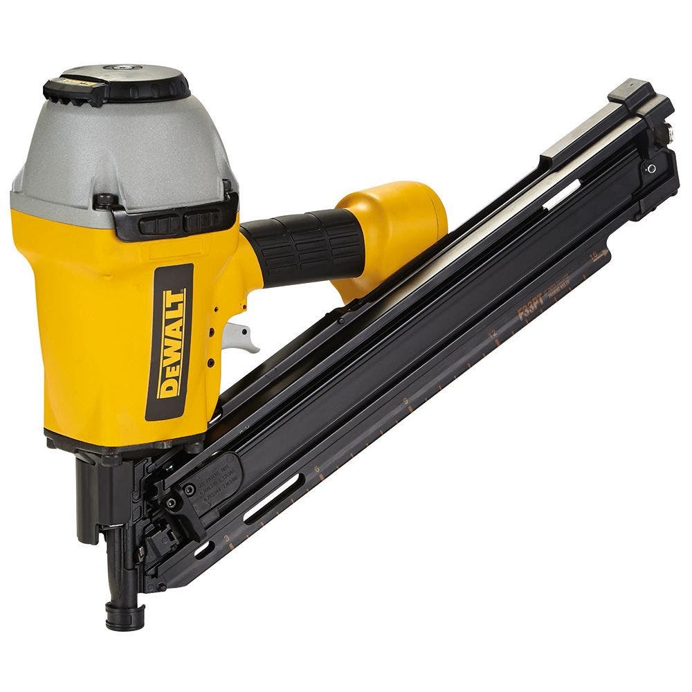 Pregador pneumático de moldura DEWALT com clipe em D de 50-90 mm e ângulo de 34 graus DPN9033-1-XJ