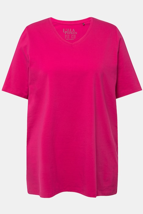 T-Shirt, A-Linie, V-Ausschnitt, Halbarm
