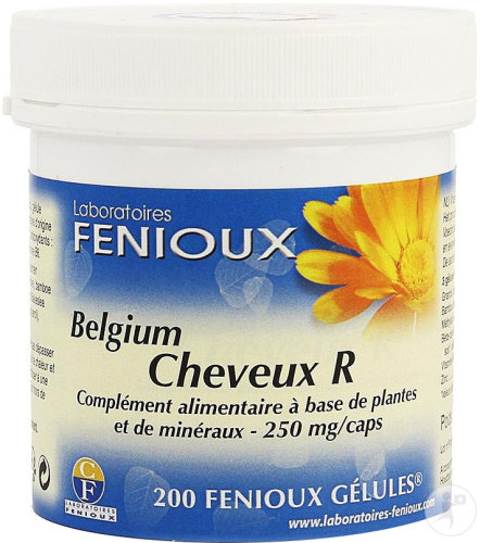Laboratoire Fenioux Cheveux R Complément Alimentaire À Base De Plantes Et De Minéraux 200 Gélules