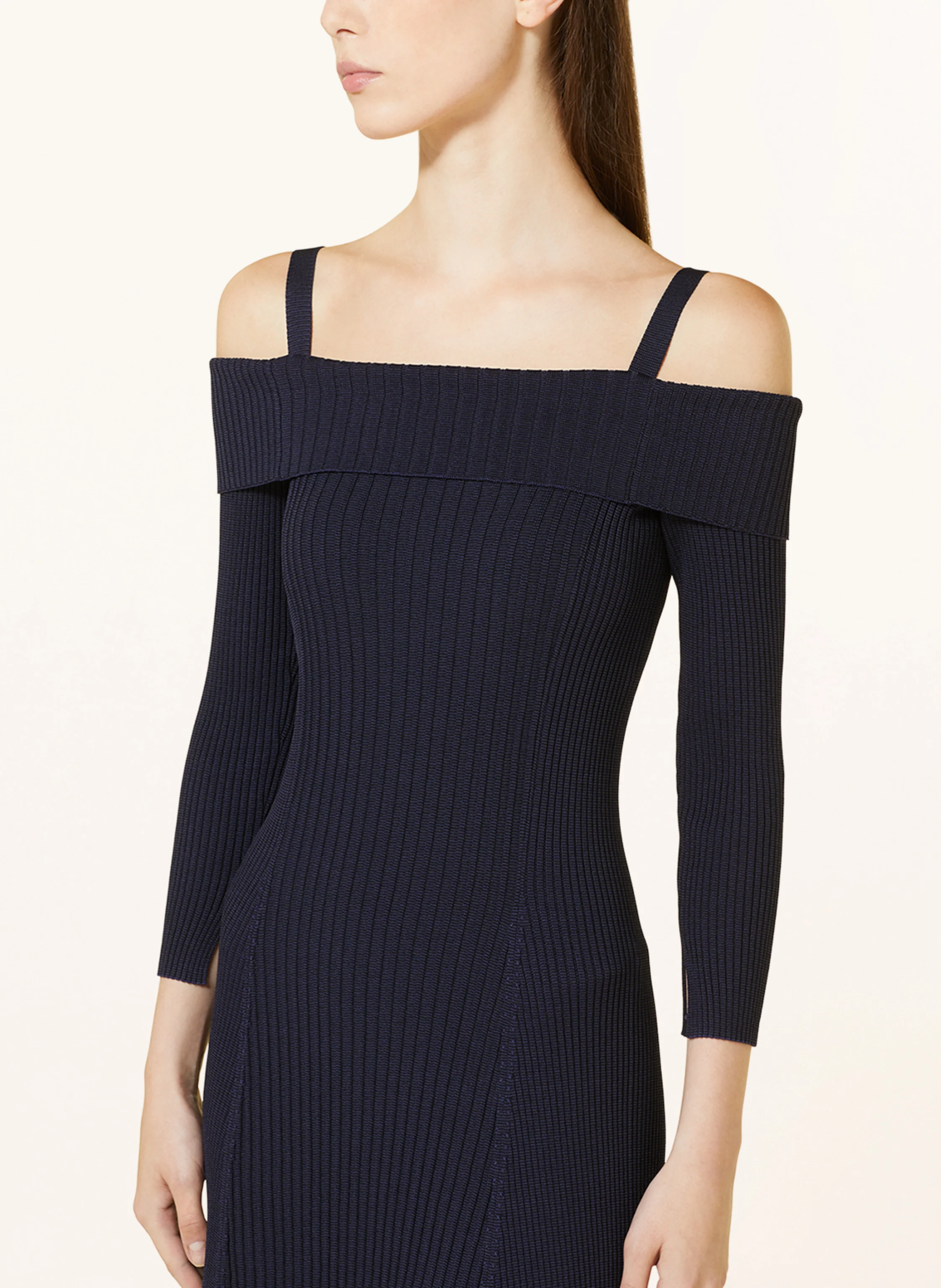 GANNI Strickkleid mit 3/4-Arm