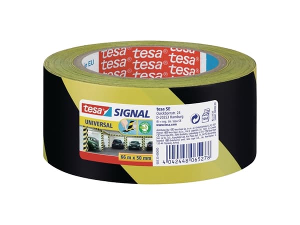 Tesa Signal Universal - Maskeringstape - 50 mm x 66 m - polypropylen - svart, gul