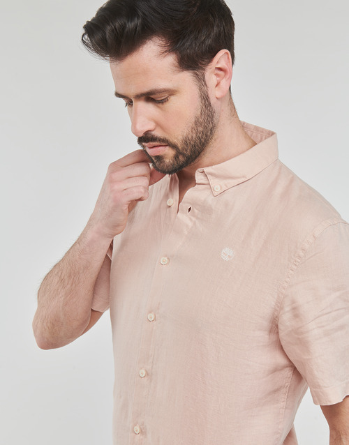 Timberland - SS Mill River Linen Shirt Slim Rosa