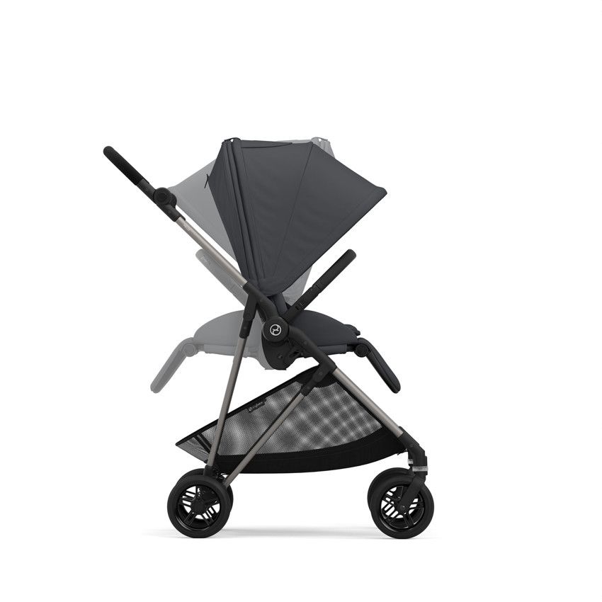 Poussette Melio 3 - Monument grey - Ecru