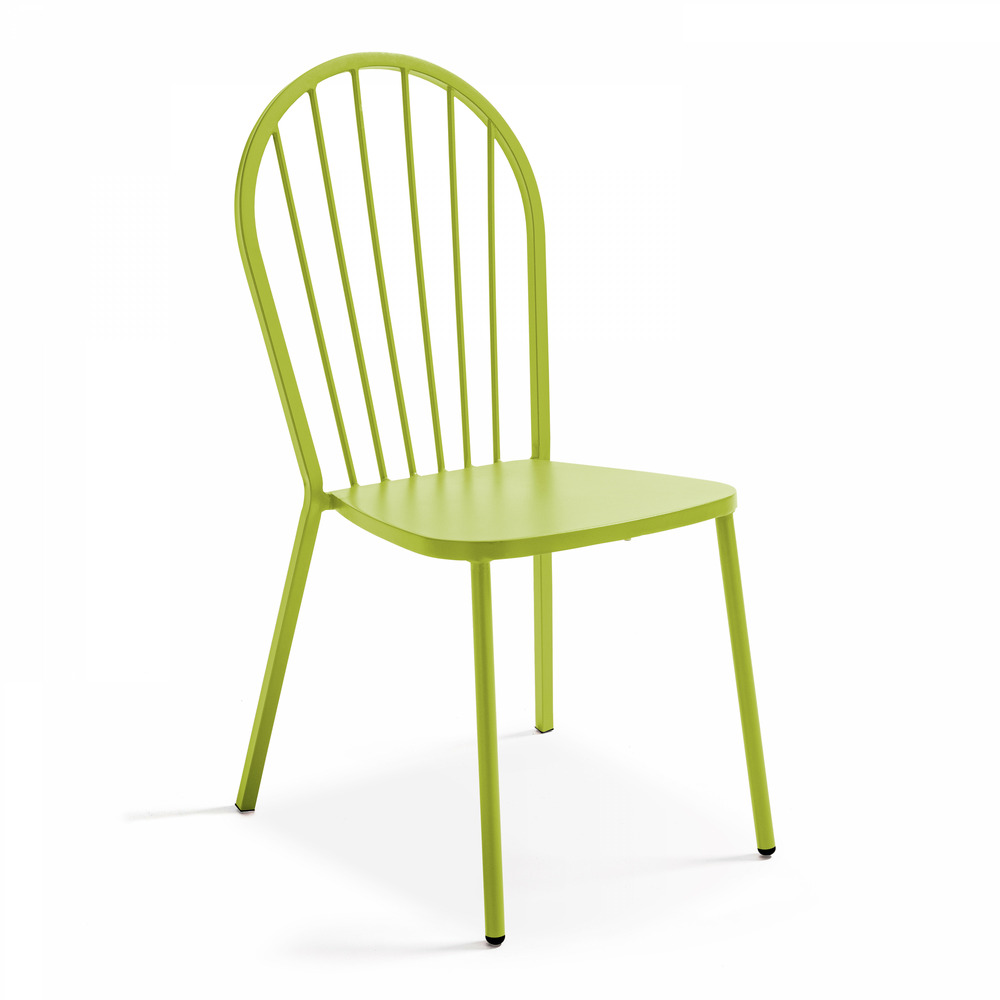 Chaise bistrot en métal vert