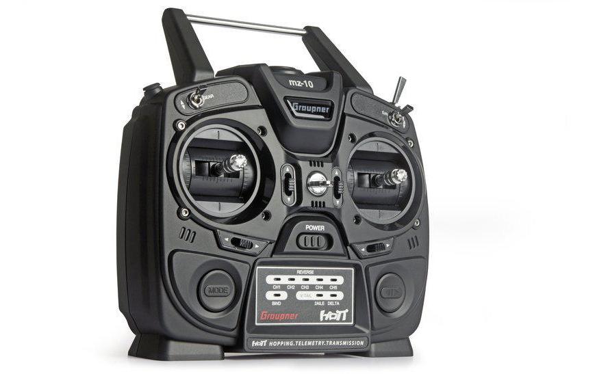 Fernsteuerung mz-10 5-Kanal HOTT<br>5-Kanal Sender für Flugmodelle