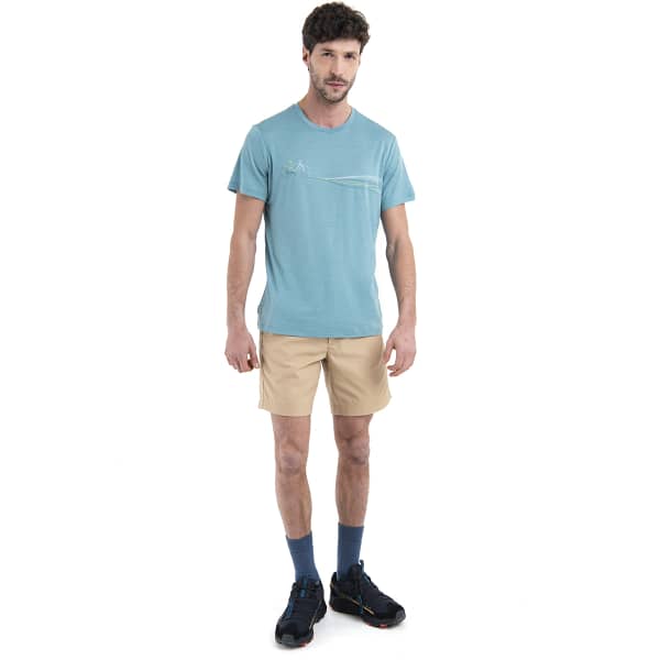 T-shirt randonnée ICEBREAKER M MERINO 150 TECH LITE III SS TEE CLOUD RAY