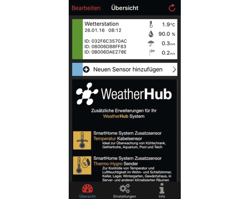 Digitaal binnen-/buitenweerstation