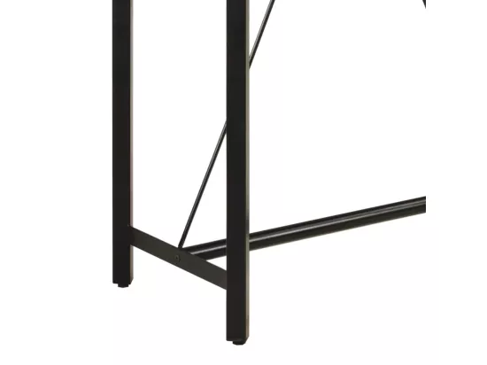 Table de bar 110x55x107 cm bois massif de manguier et fer