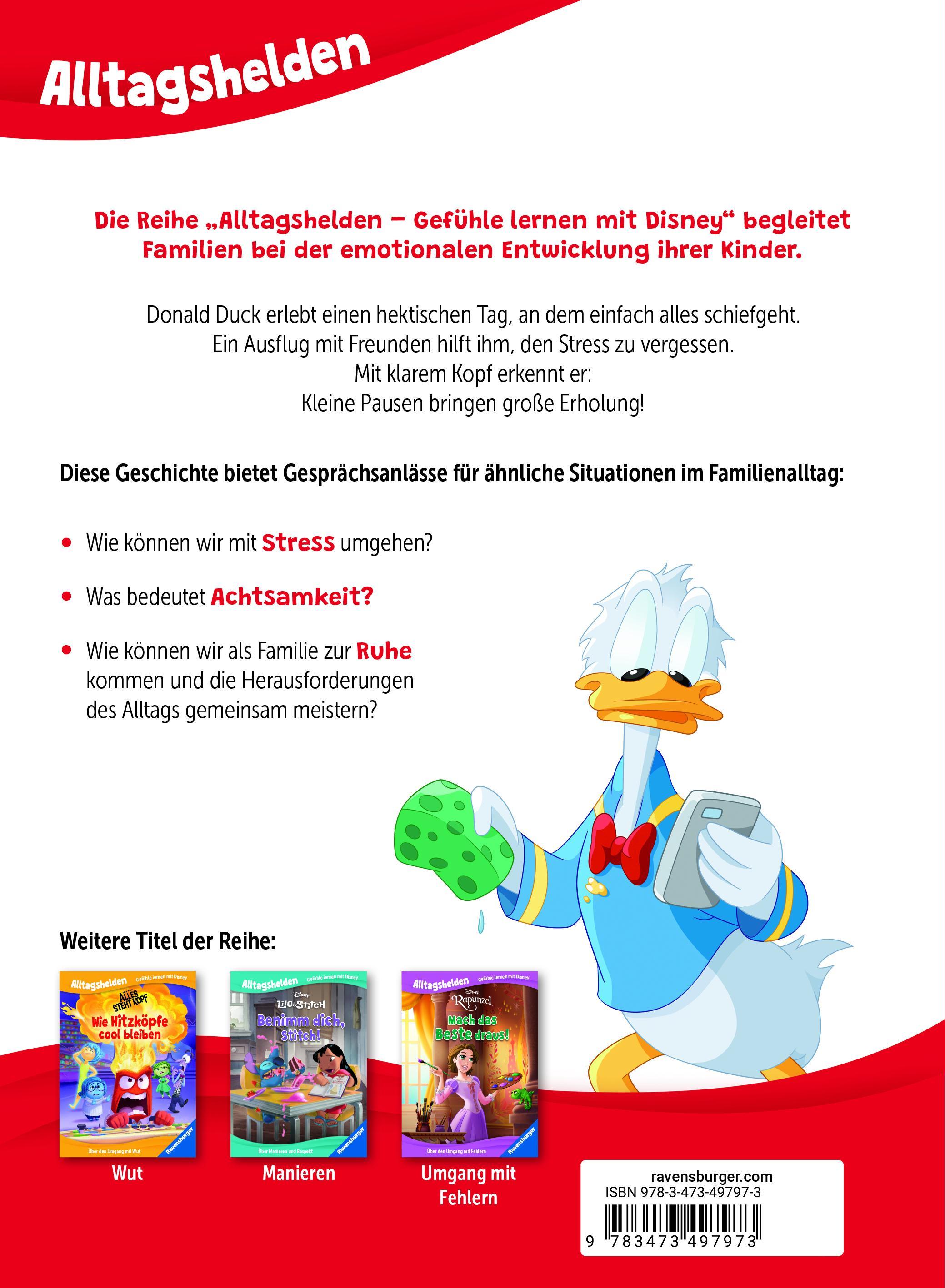 Alltagshelden - Gefühle lernen mit  Micky Maus & Freunde - Eins nach dem anderen, Donald! - Über Achtsamkeit und Gelassenheit - Bilderbuch ab 3 Jahren