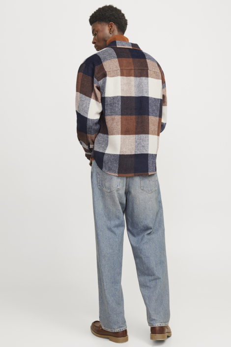 Jack & Jones beige heren overhemd