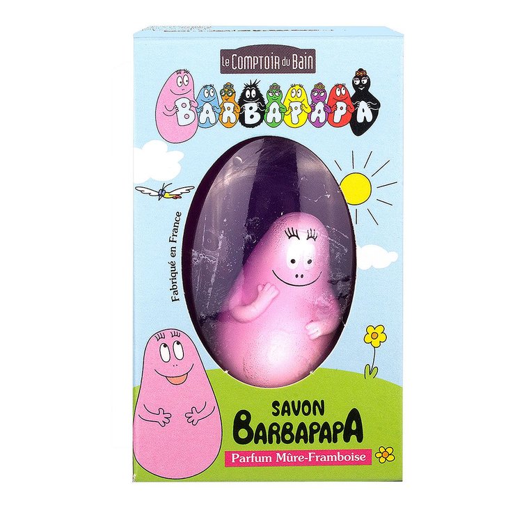 Savon Barbapapa parfum mûre framboise 87g
