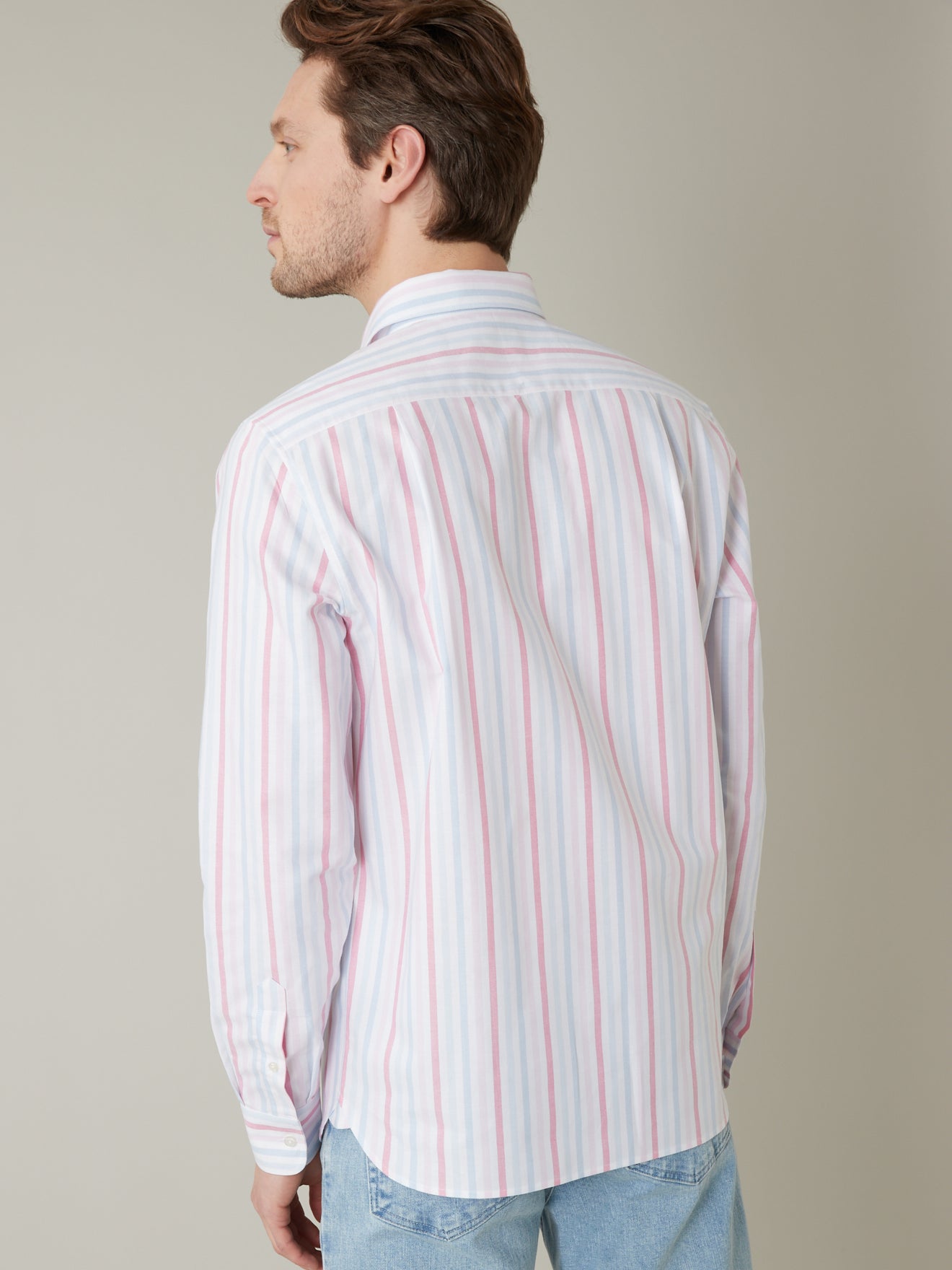 Chemise Regular Fit Oxford rayé homme - coton bio