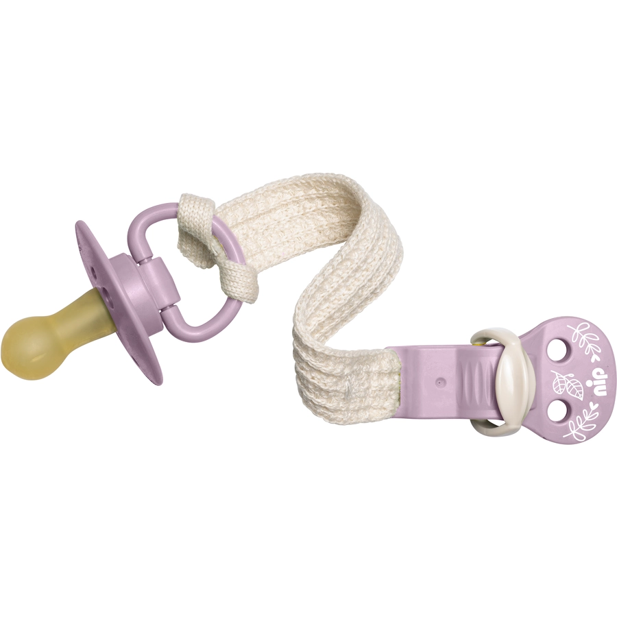 nip® Schnullerband Green - violett