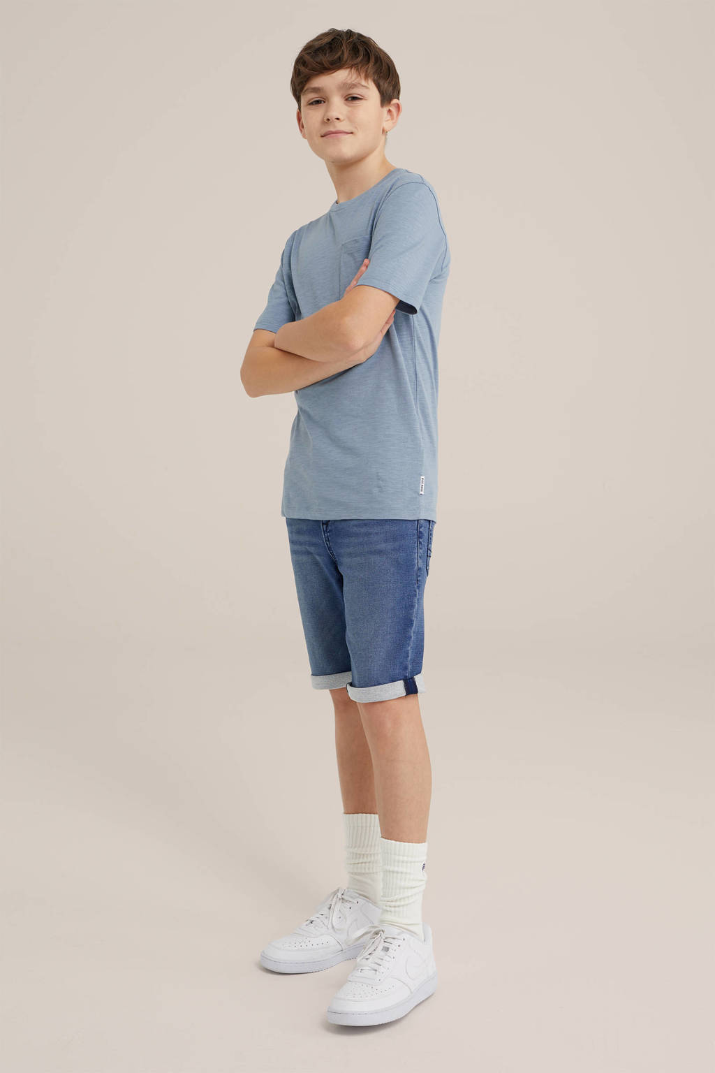 WE Fashion T-shirt grijsblauw