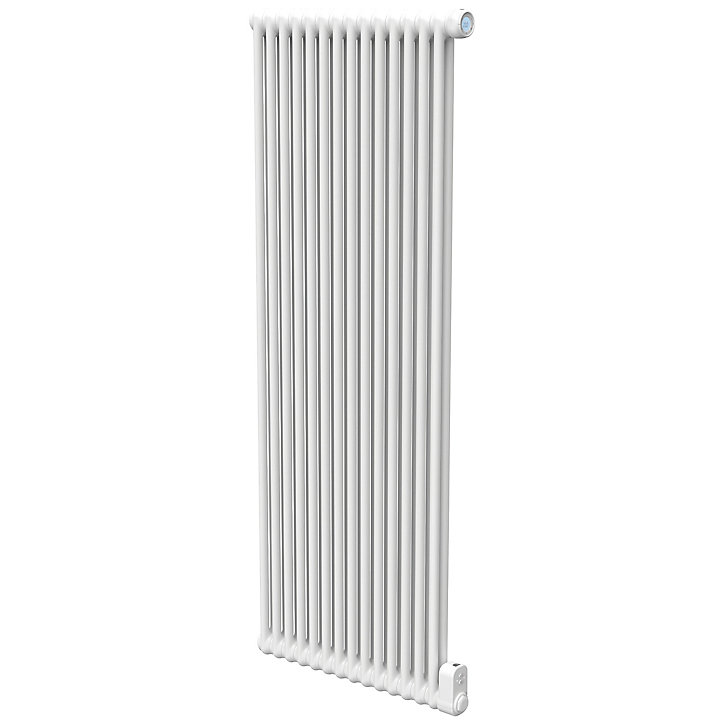 Radiateur électrique à inertie fluide GoodHome Mermoz blanc 1800W vertical