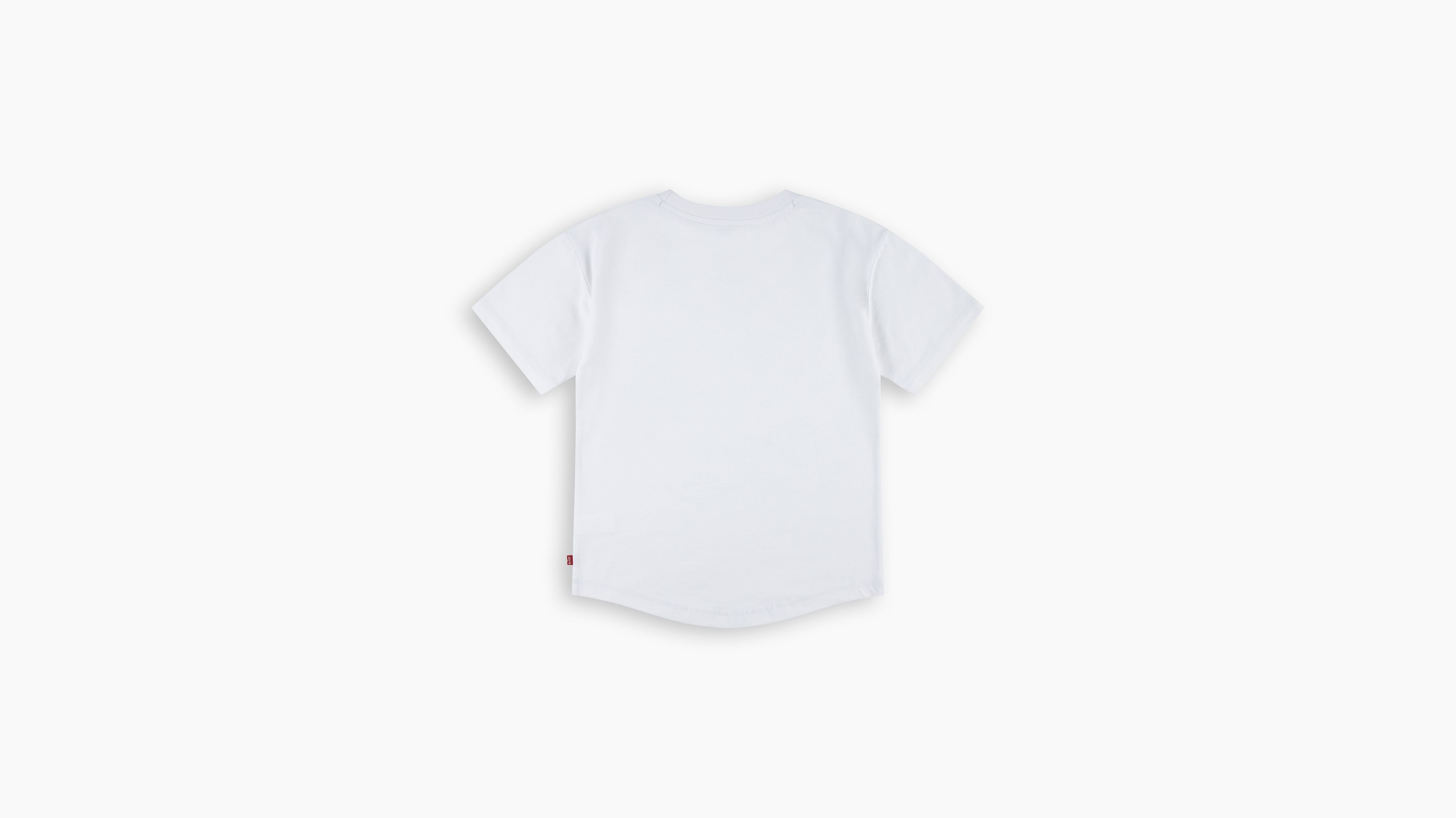 Ado t-shirt à poche et ourlet plongeant - Bright White - Blanc