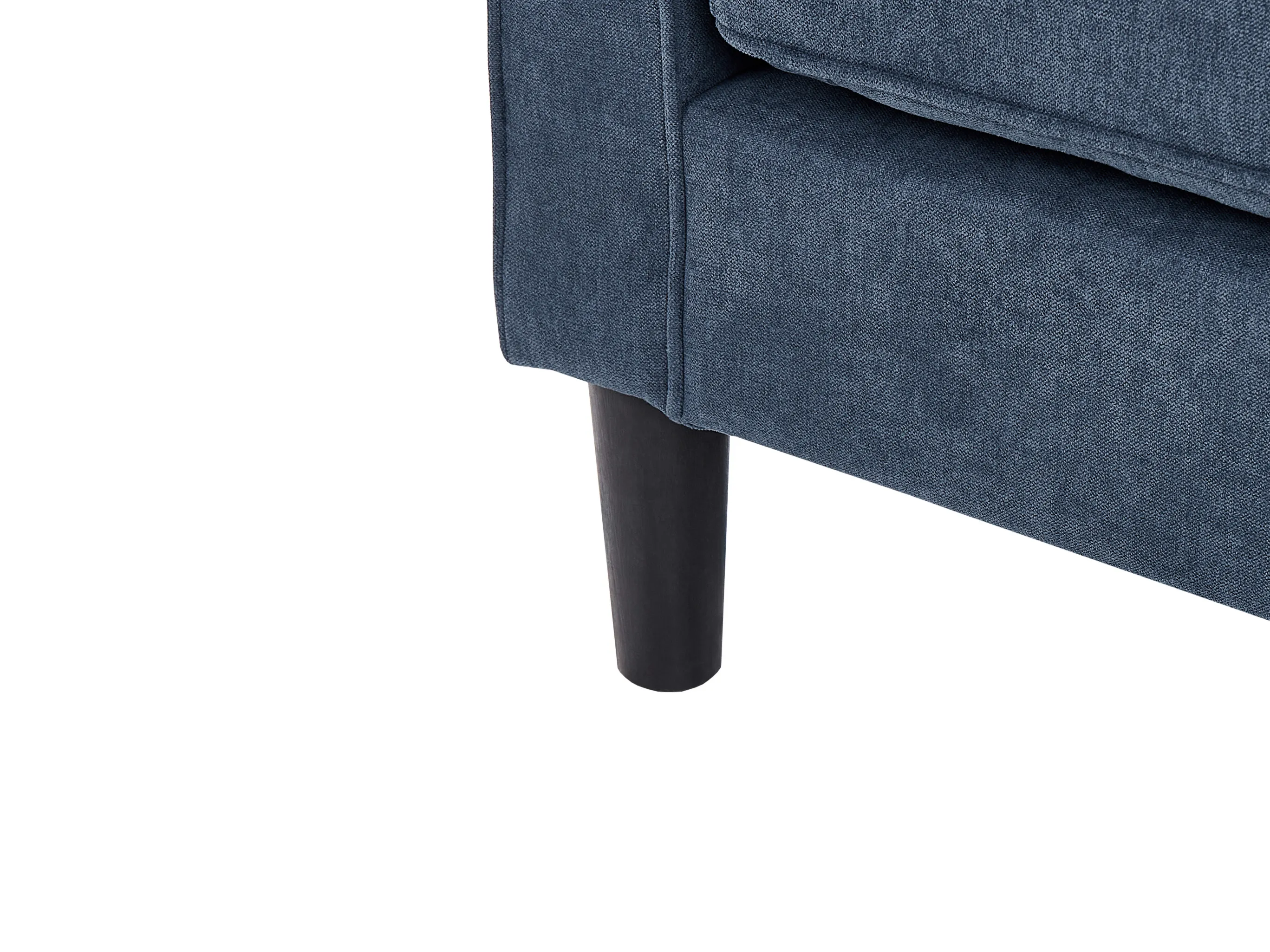 Bank 3-zits AVESTA Stof Donkerblauw met ottomaan