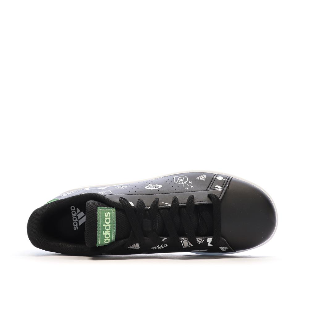 Adidas Baskets Noires Junior Adidas Advantage ID8407